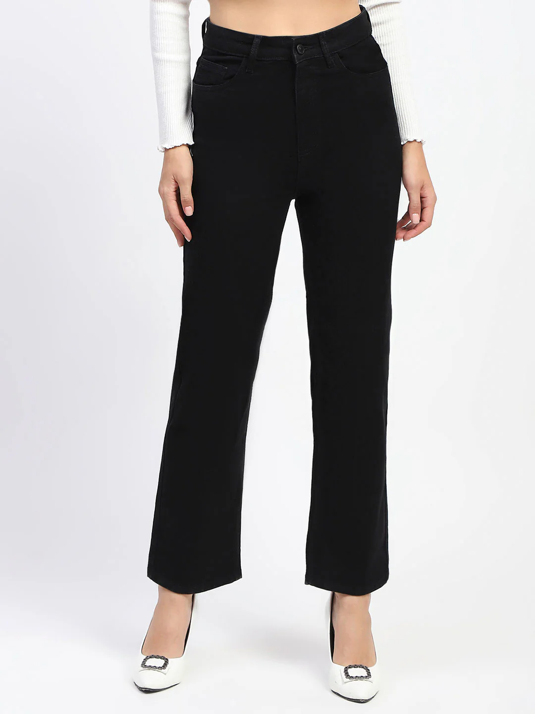 Madame Black Straight Fit Denim