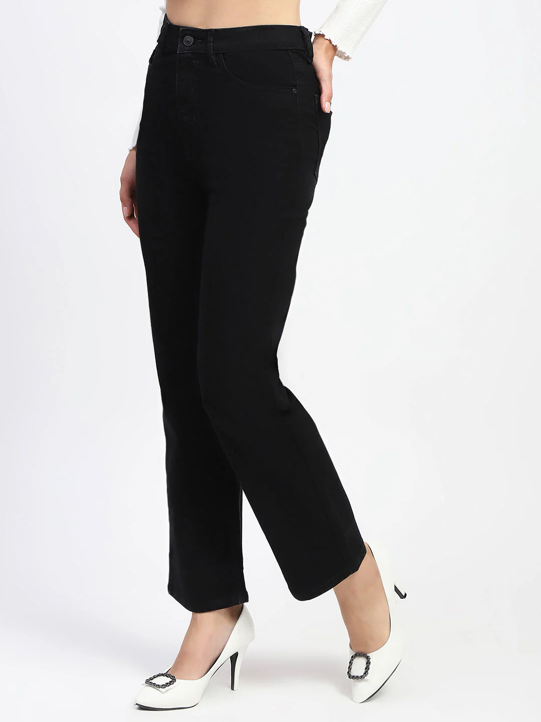 Madame Black Straight Fit Denim - Image 4