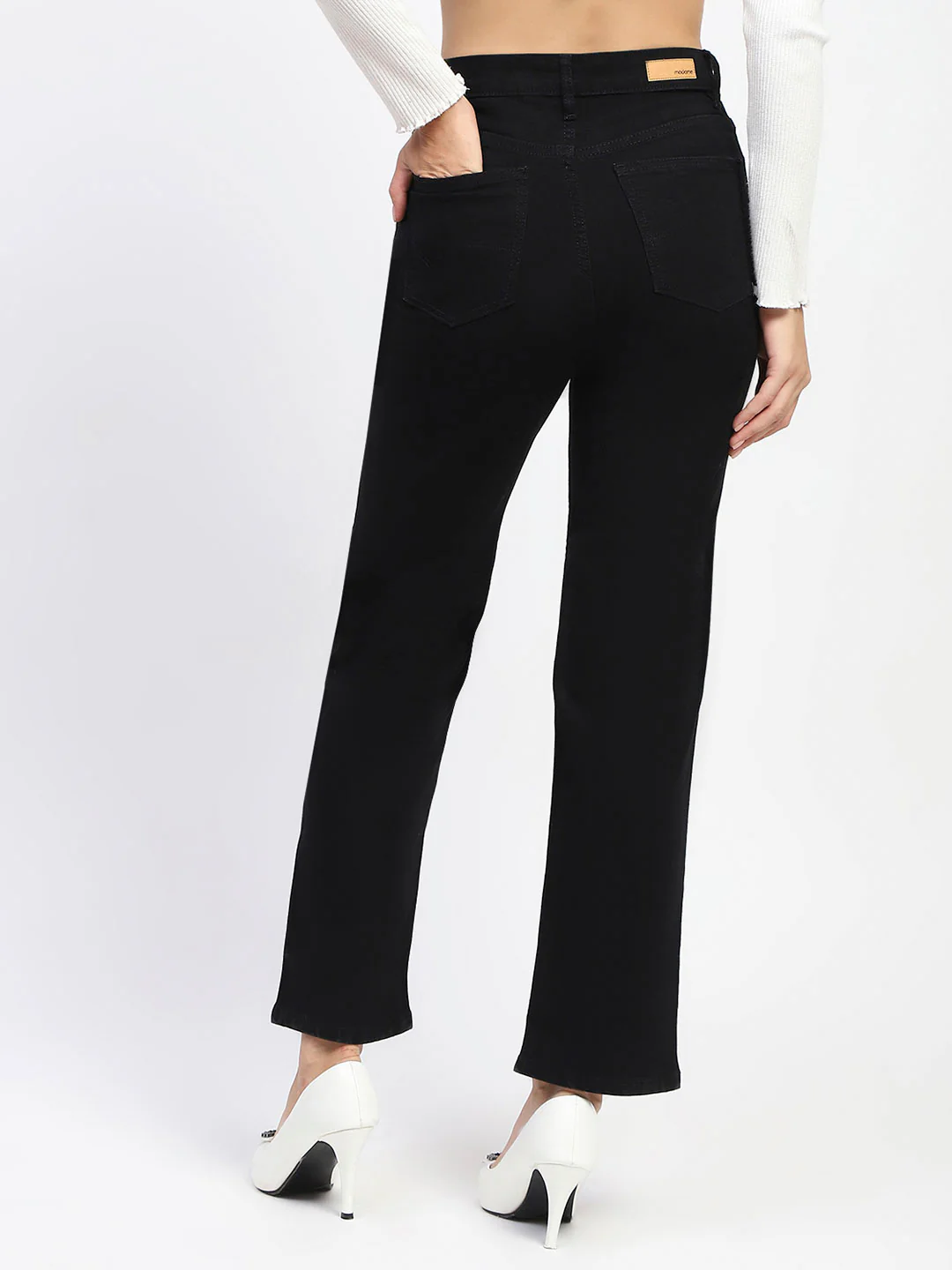 Madame Black Straight Fit Denim - Image 5