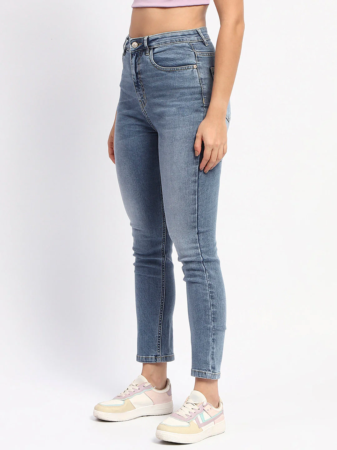 Madame Straight Fit Light Blue Denim - Image 4