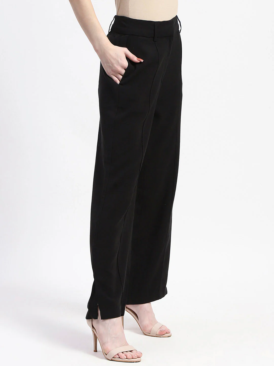 Madame Black Wide-Leg Trousers - Image 3