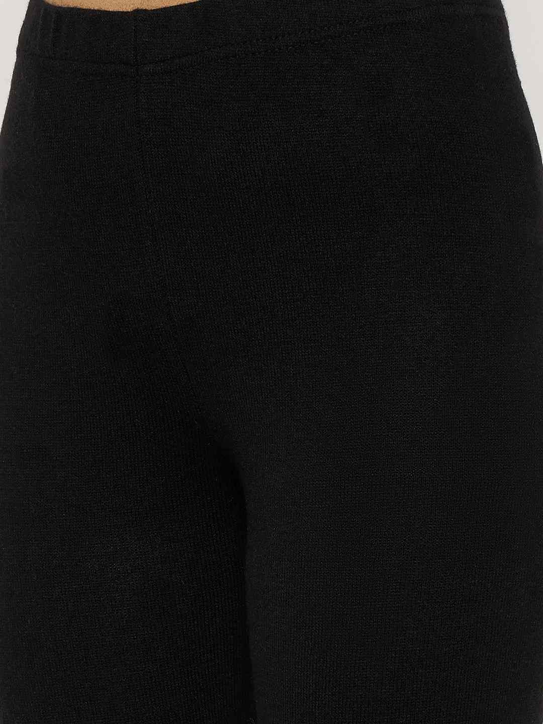 Madame Skinny Fit Solid Black Tights - Image 6