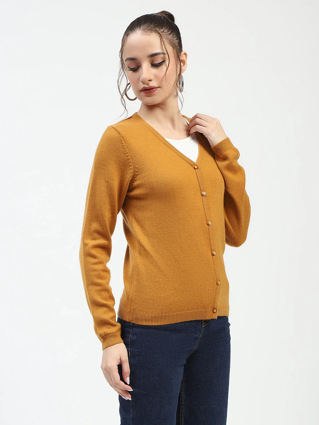 Madame Mustard Button-Up Cardigan - Image 3
