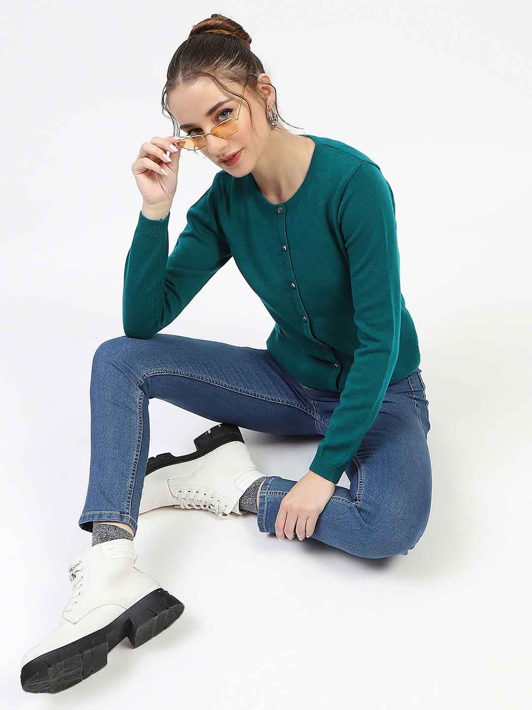 Madame Peacock Button-Up Cardigan - Image 2