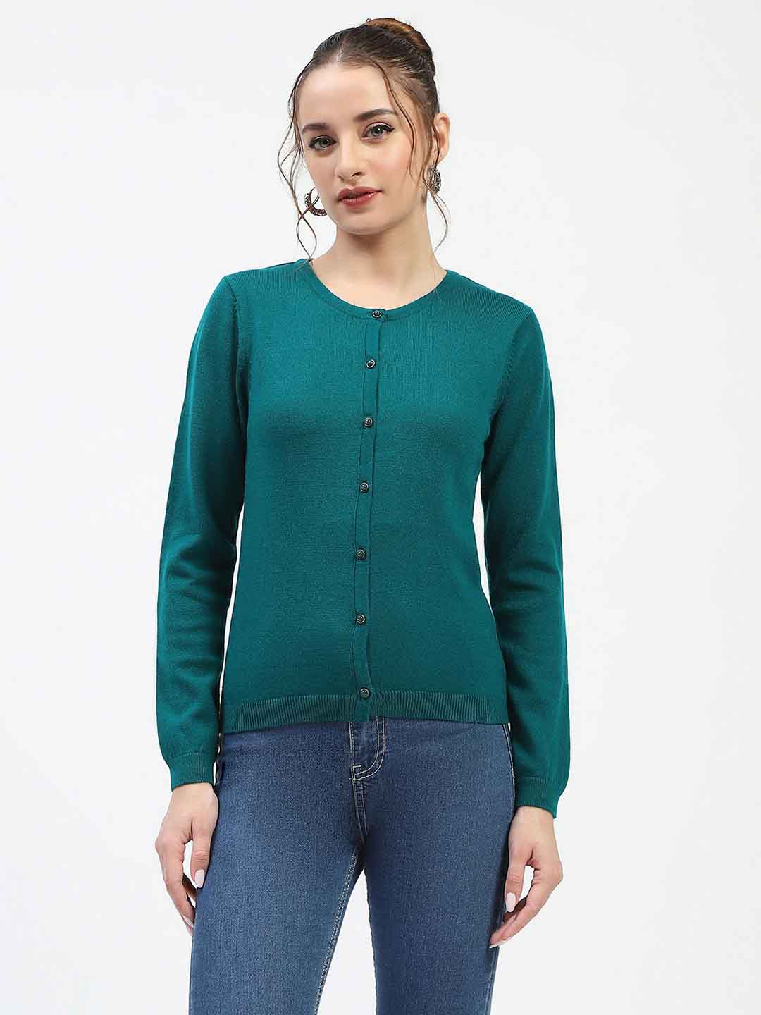 Madame Peacock Button-Up Cardigan - Image 3