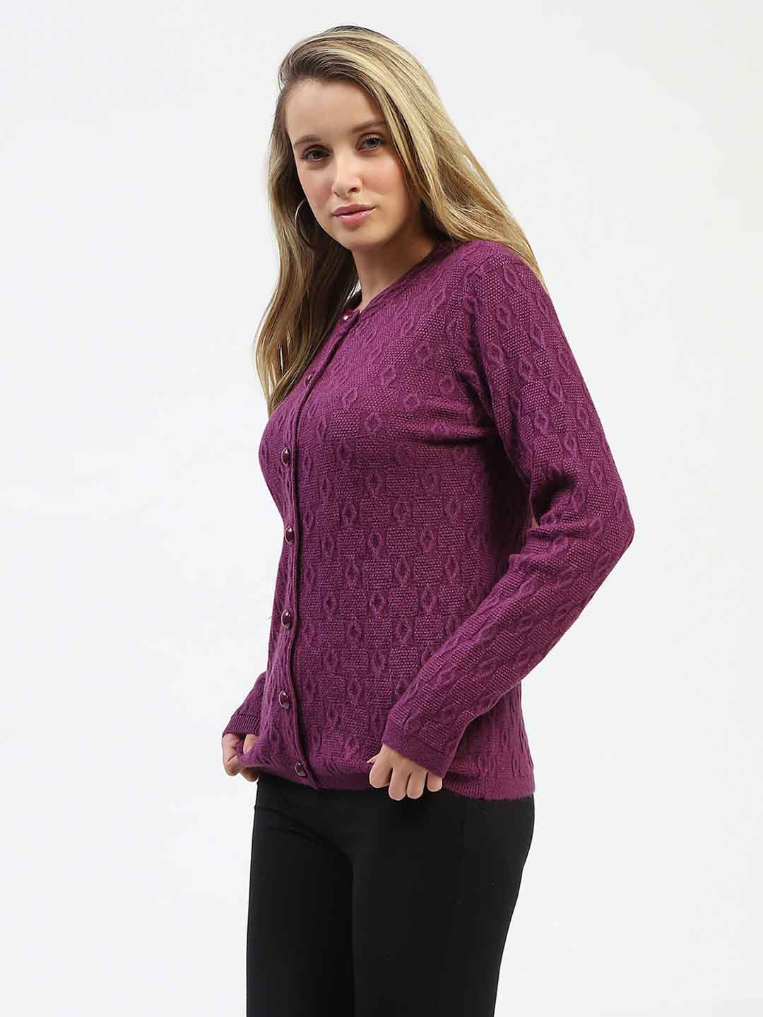 Madame Plum Buttoned Cardigan - Image 4