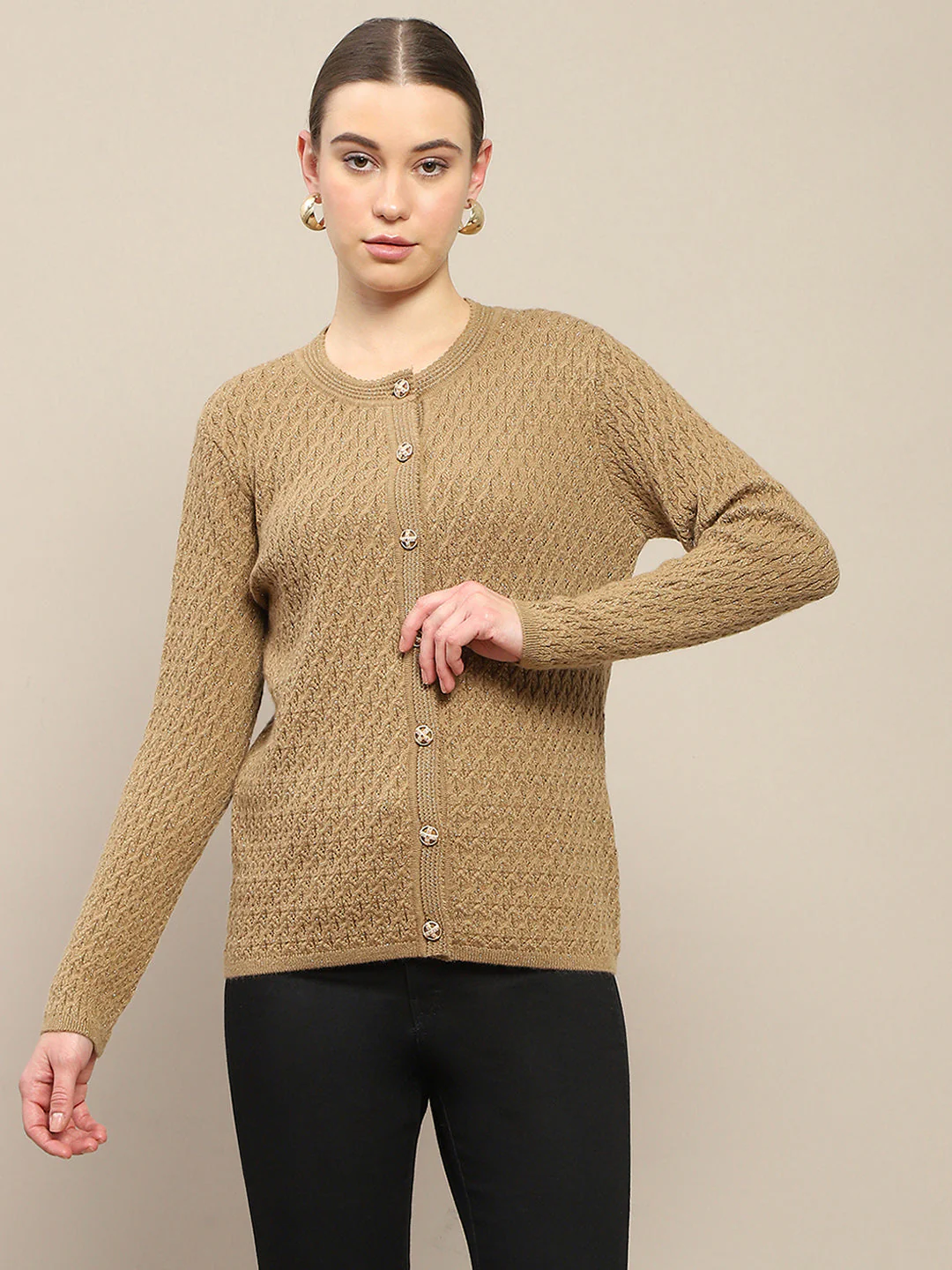 Madame Round Neck Cardigan - Image 2