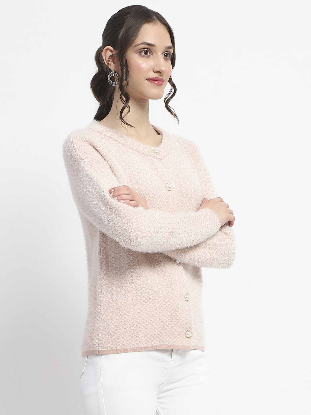 Madame Button Down Beige Cardigan - Image 4