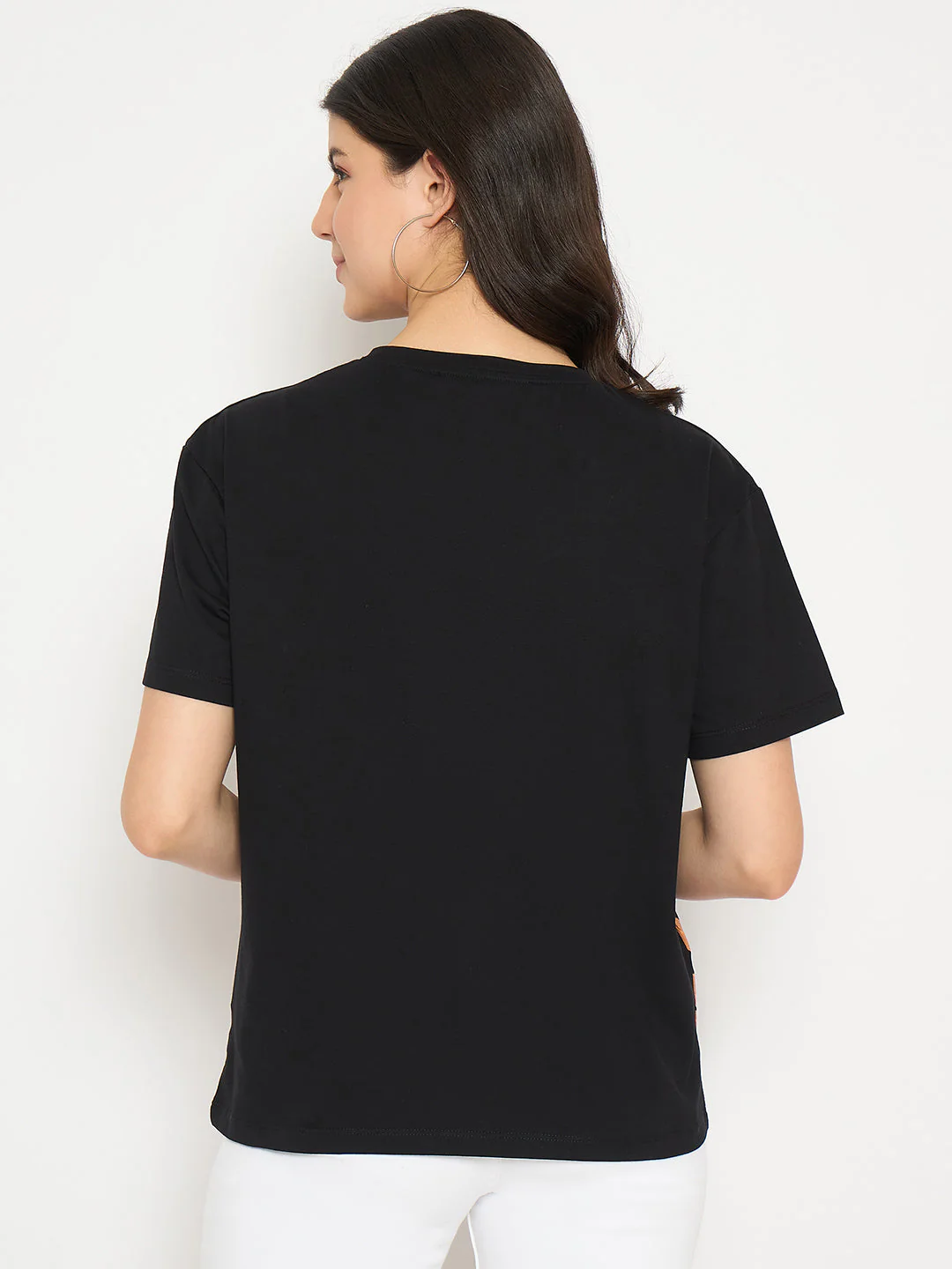 Madame Graphic Print Crew Neck Black Sinker T-shirt - Image 6