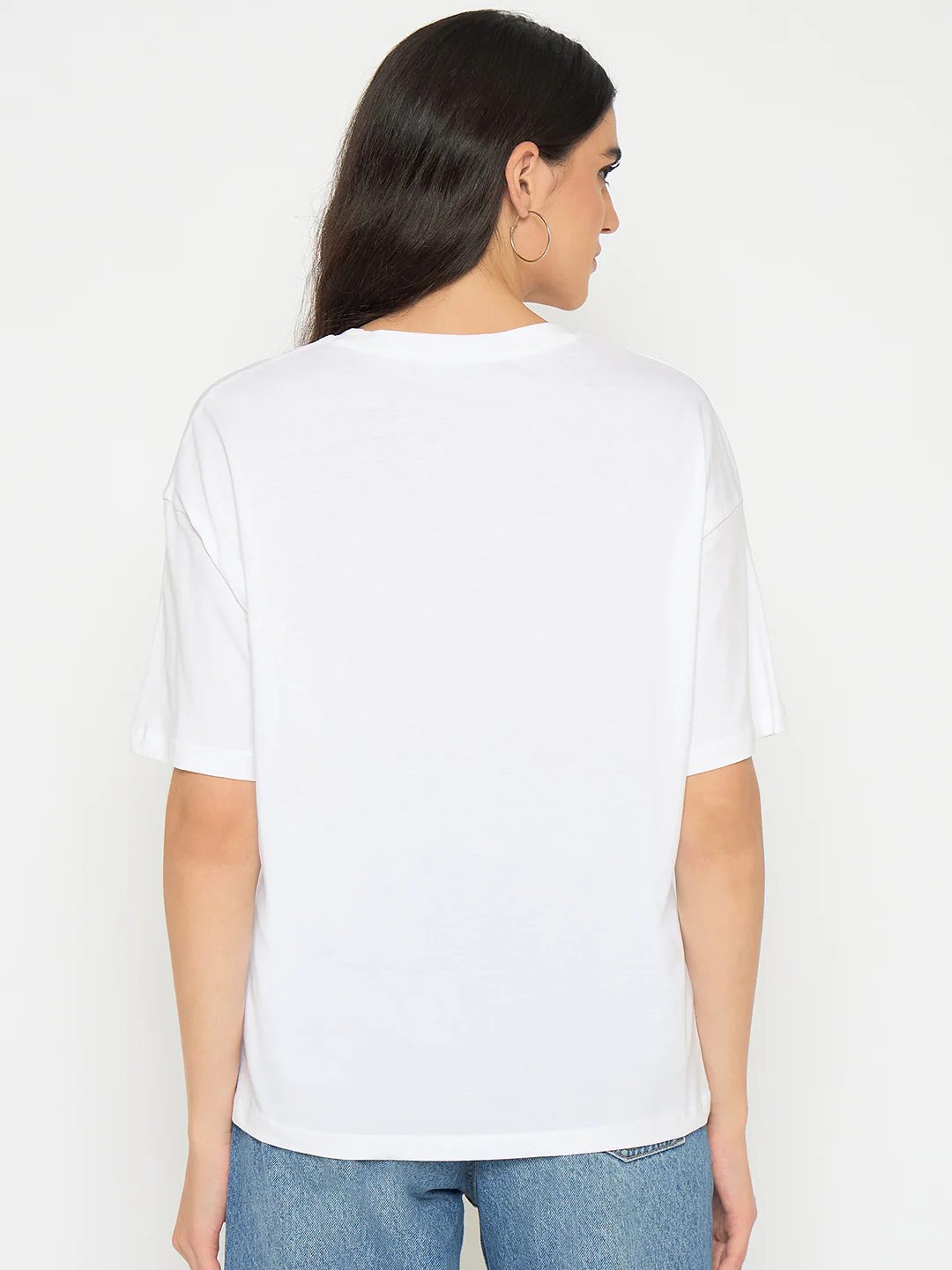 Madame Graphic Print White Cotton T-shirt - Image 6