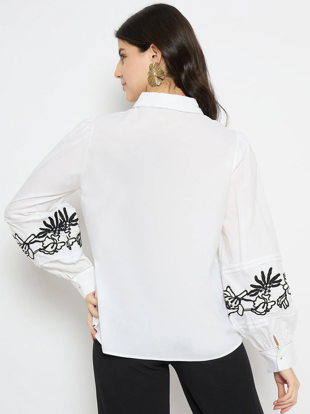 Madame Dori Embroidered White Shirt - Image 6