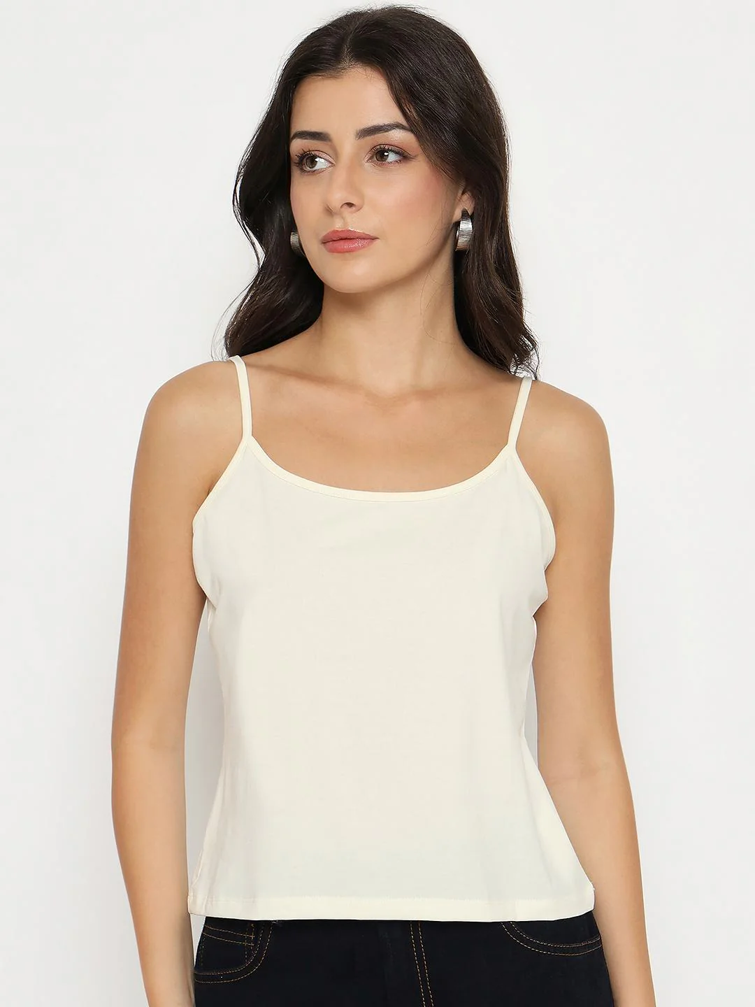 Madame Semi Sheer Cotton Blend Off-White Shirt - Image 6