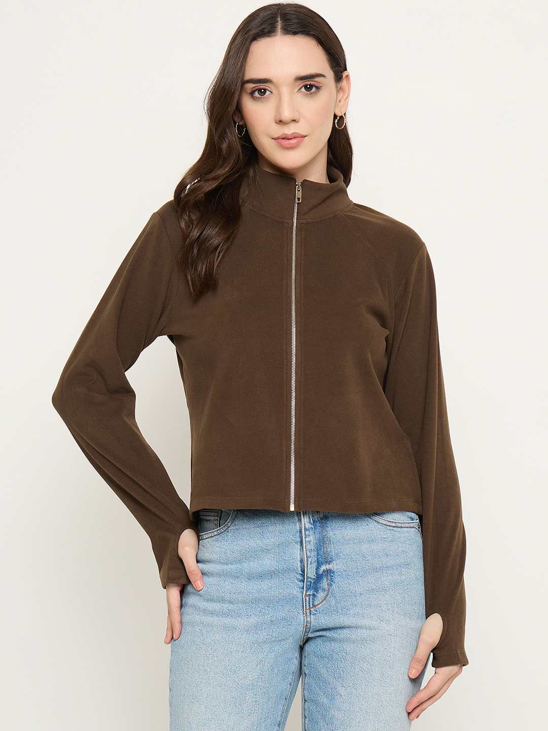 Madame Brown High Neck Top - Image 2