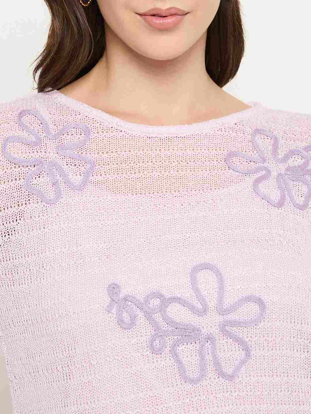 Madame Mauve Lace Fabric Top - Image 7