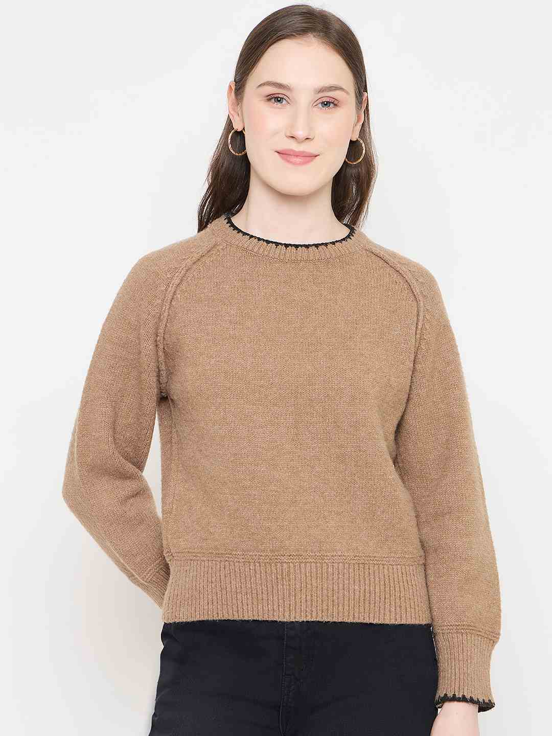 Madame Brown Crew Neck Sweater - Image 2
