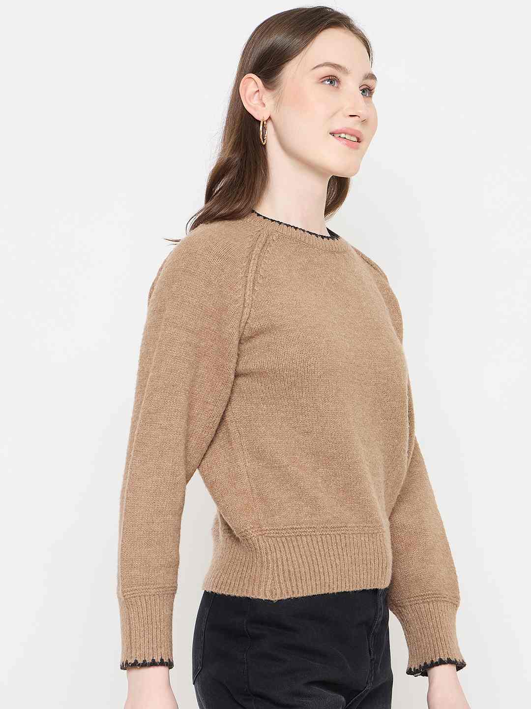 Madame Brown Crew Neck Sweater - Image 4