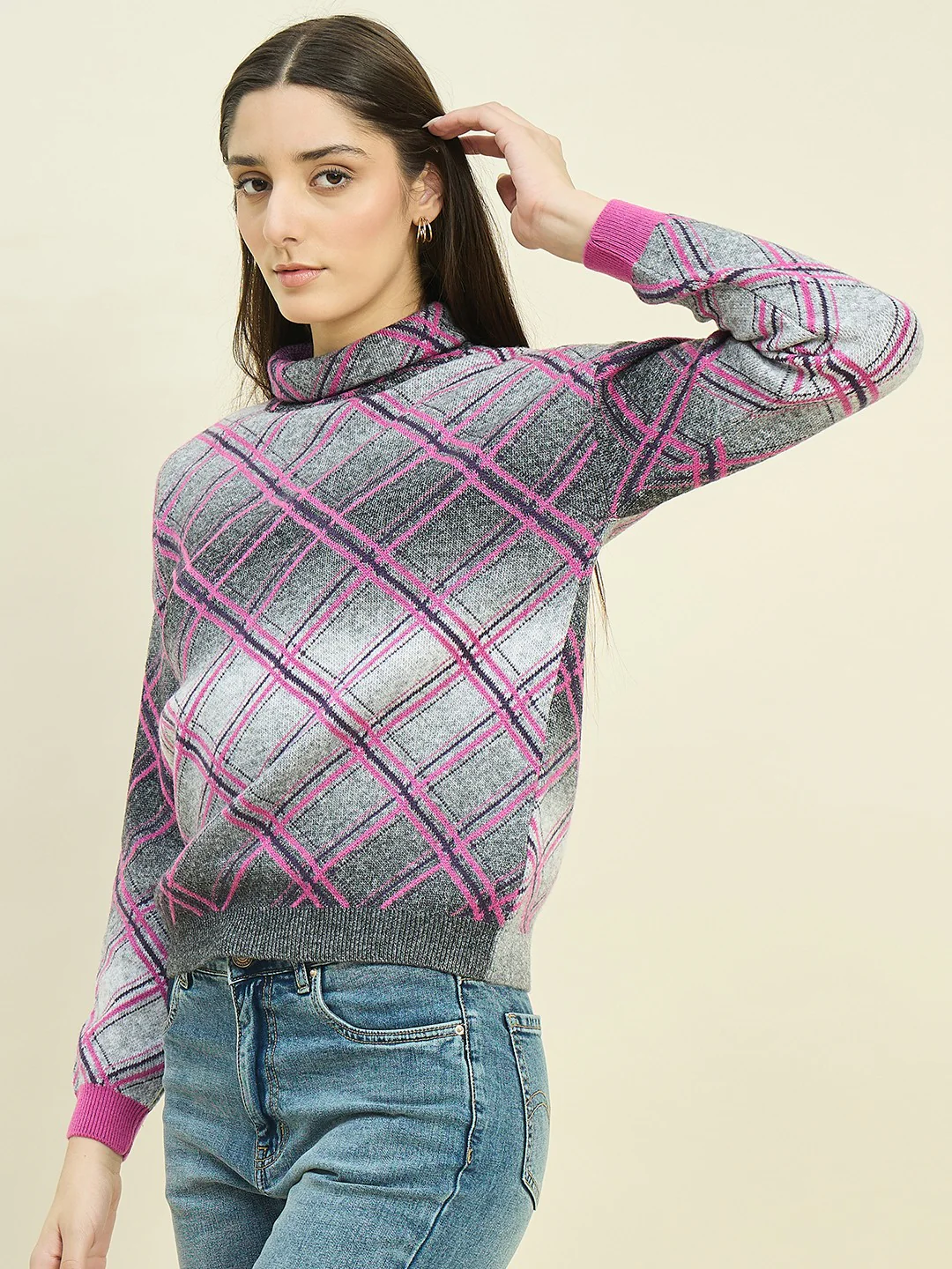 Madame Ombre Mock Neck Sweater - Image 5