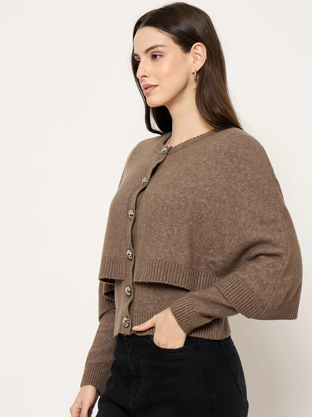 Madame Brown Embellished Sweater - Image 5