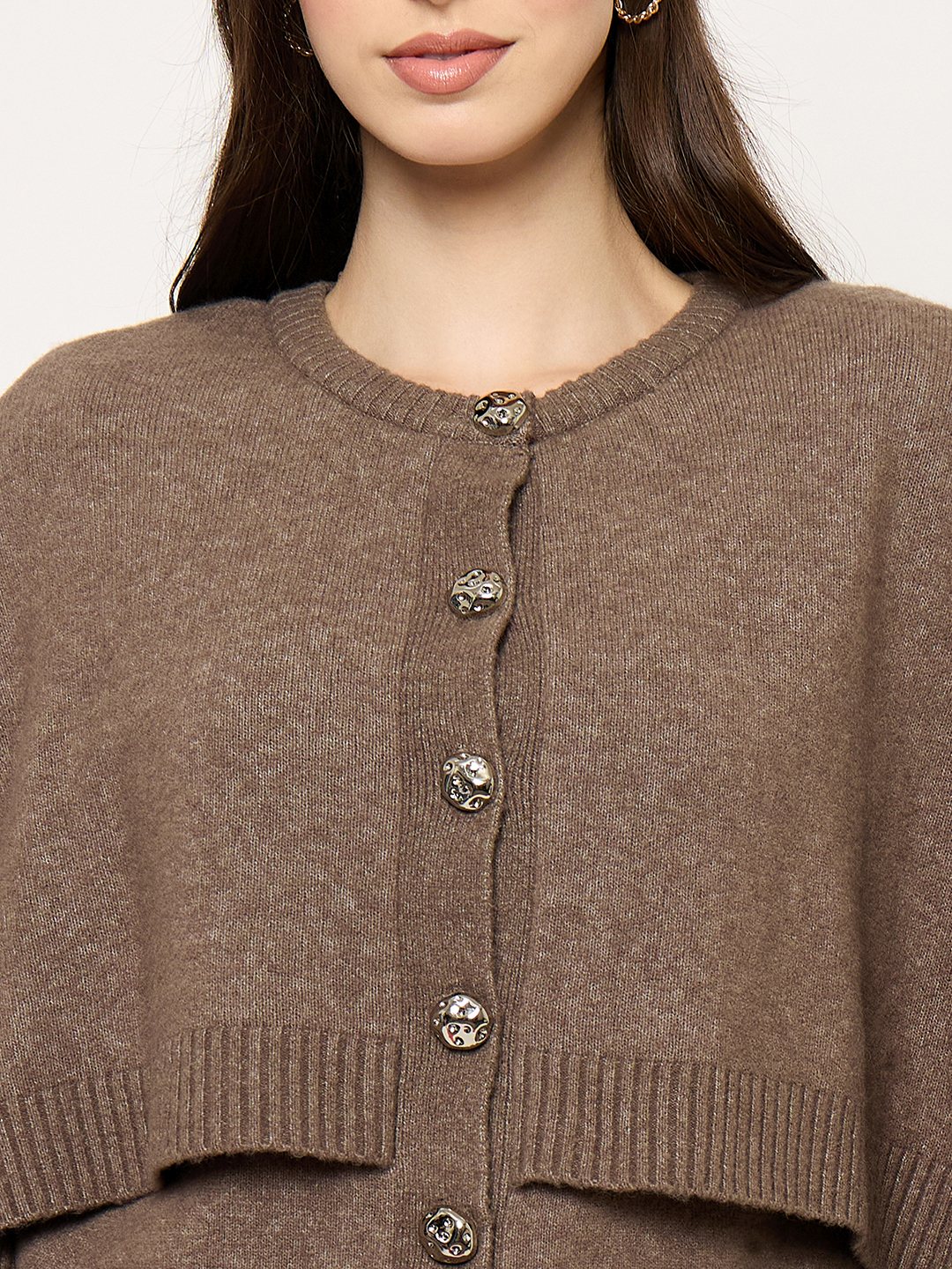 Madame Brown Embellished Sweater - Image 7