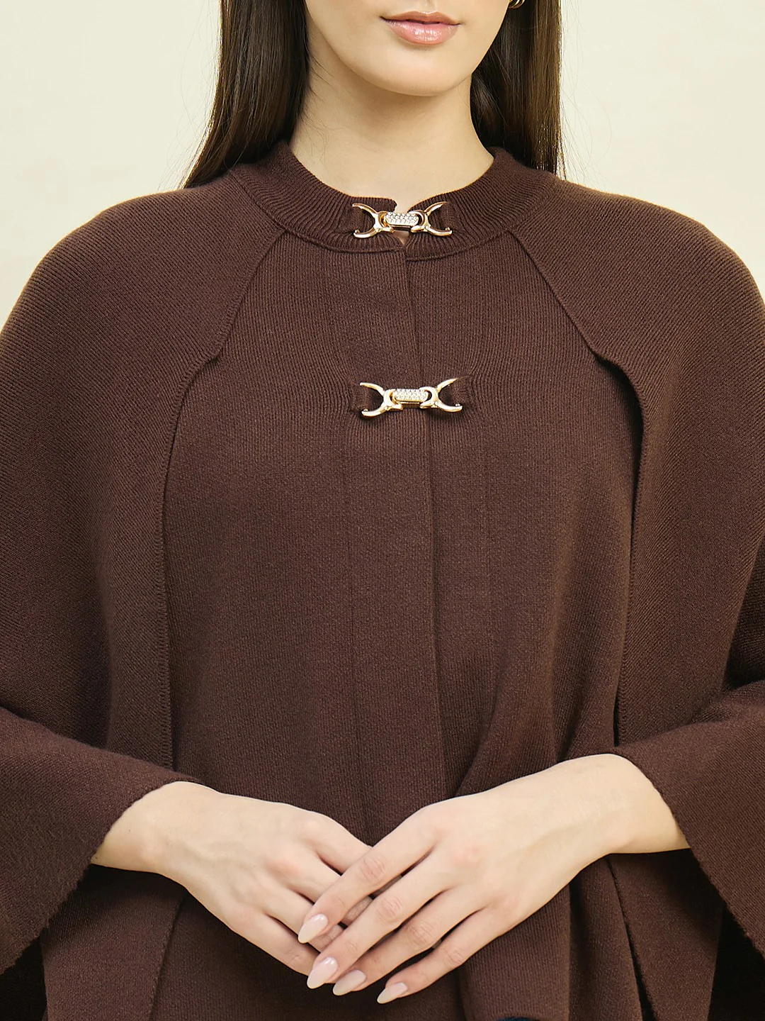 Madame Brown Shrug with Flared Sleeves - Image 7