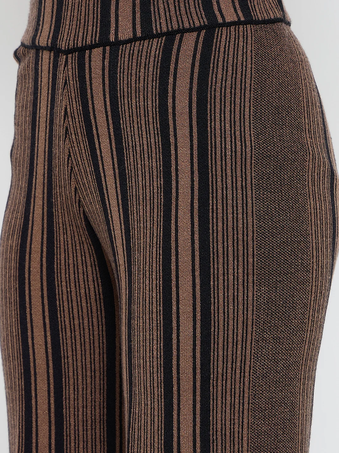 Madame Striped Three Piece Brown Co-ord Set - Image 8