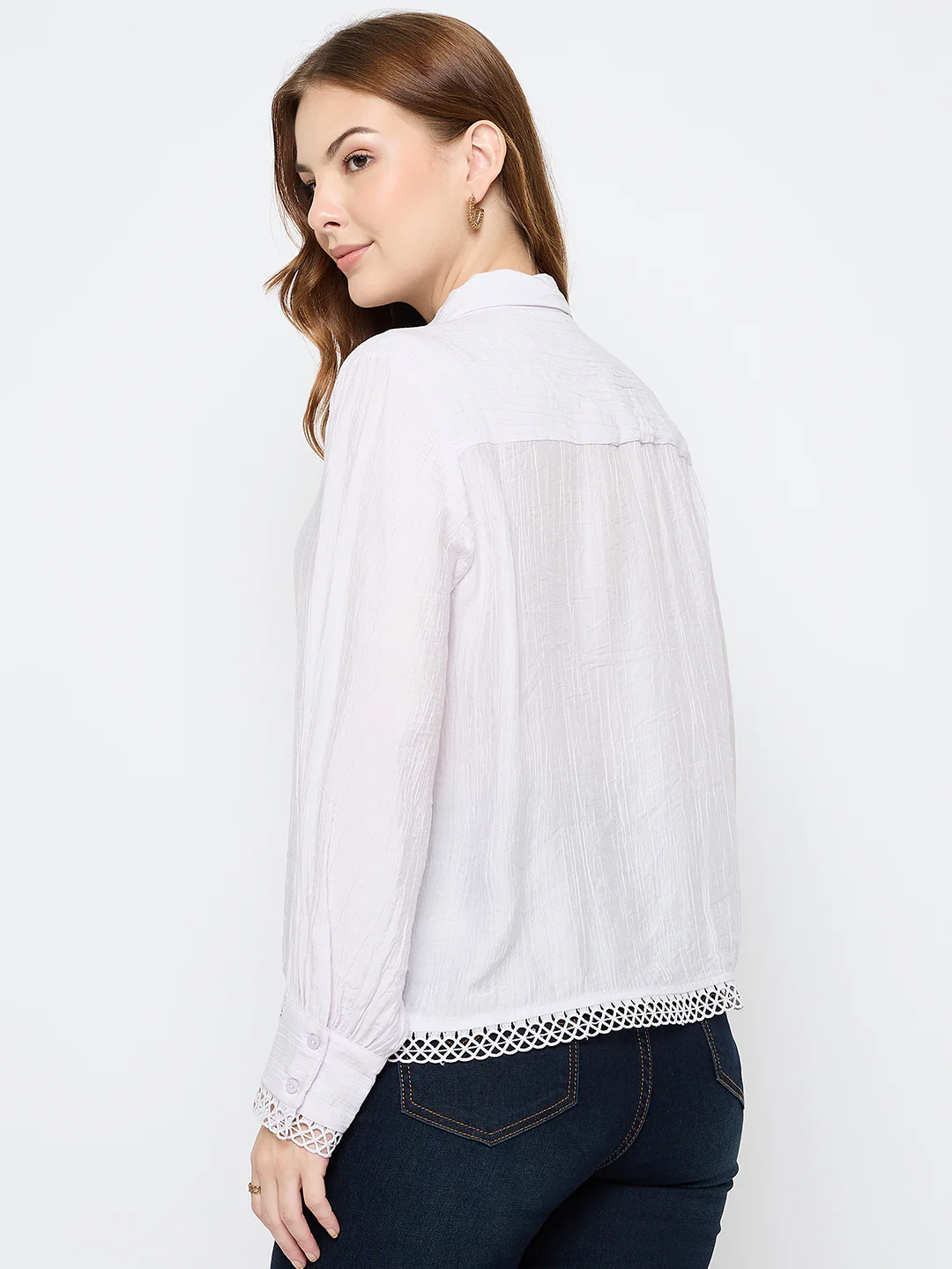 Madame Rayon Blend Lilac Shirt - Image 6