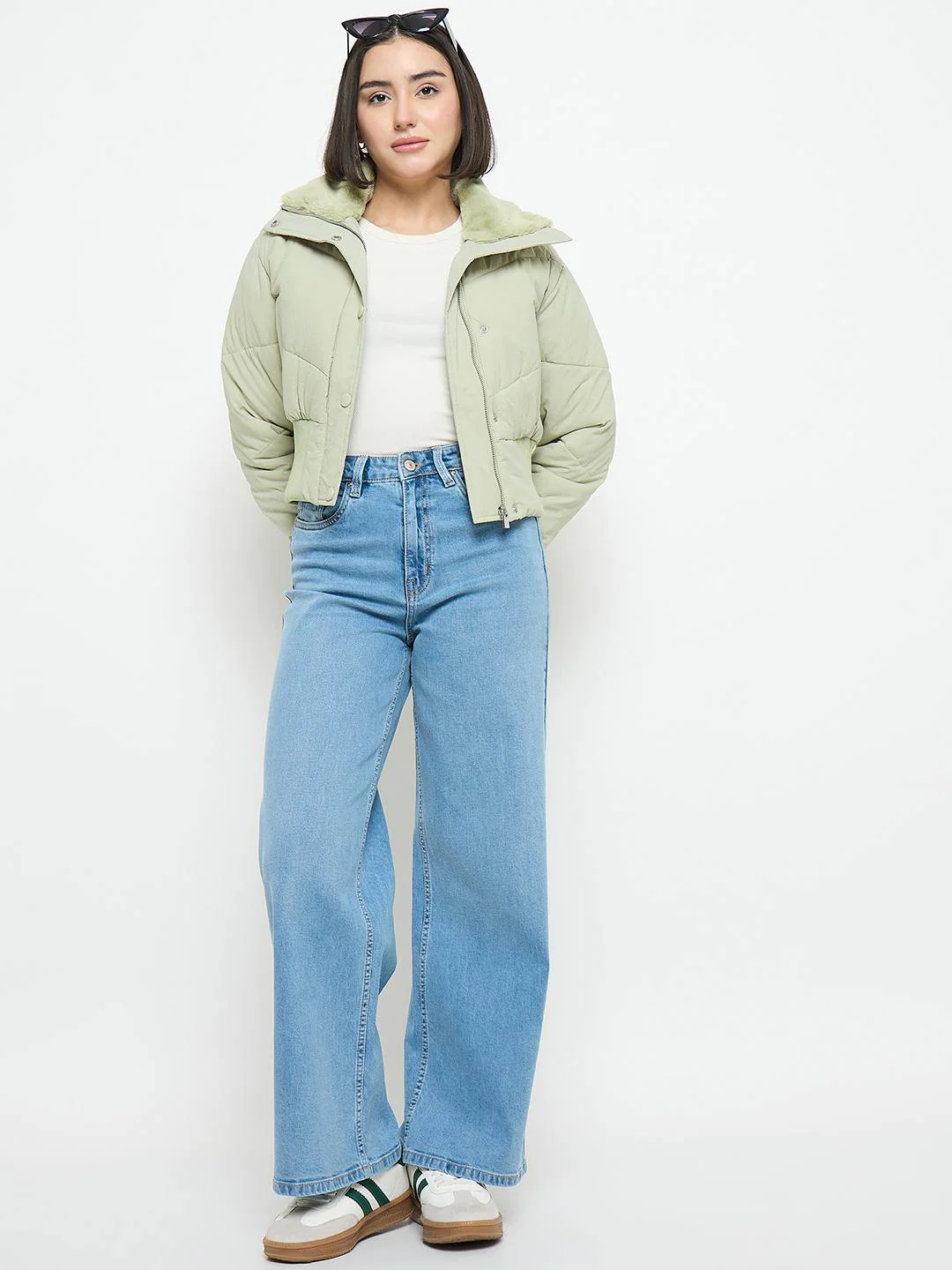 Madame Quilted Mint Jacket - Image 2