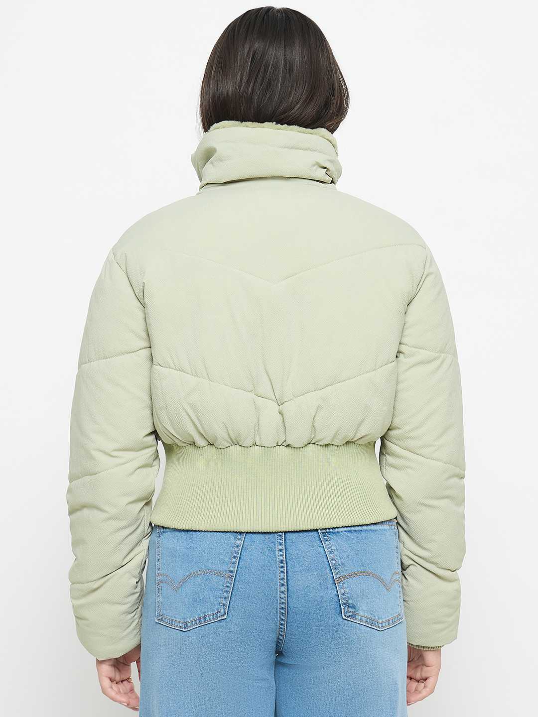 Madame Quilted Mint Jacket - Image 6