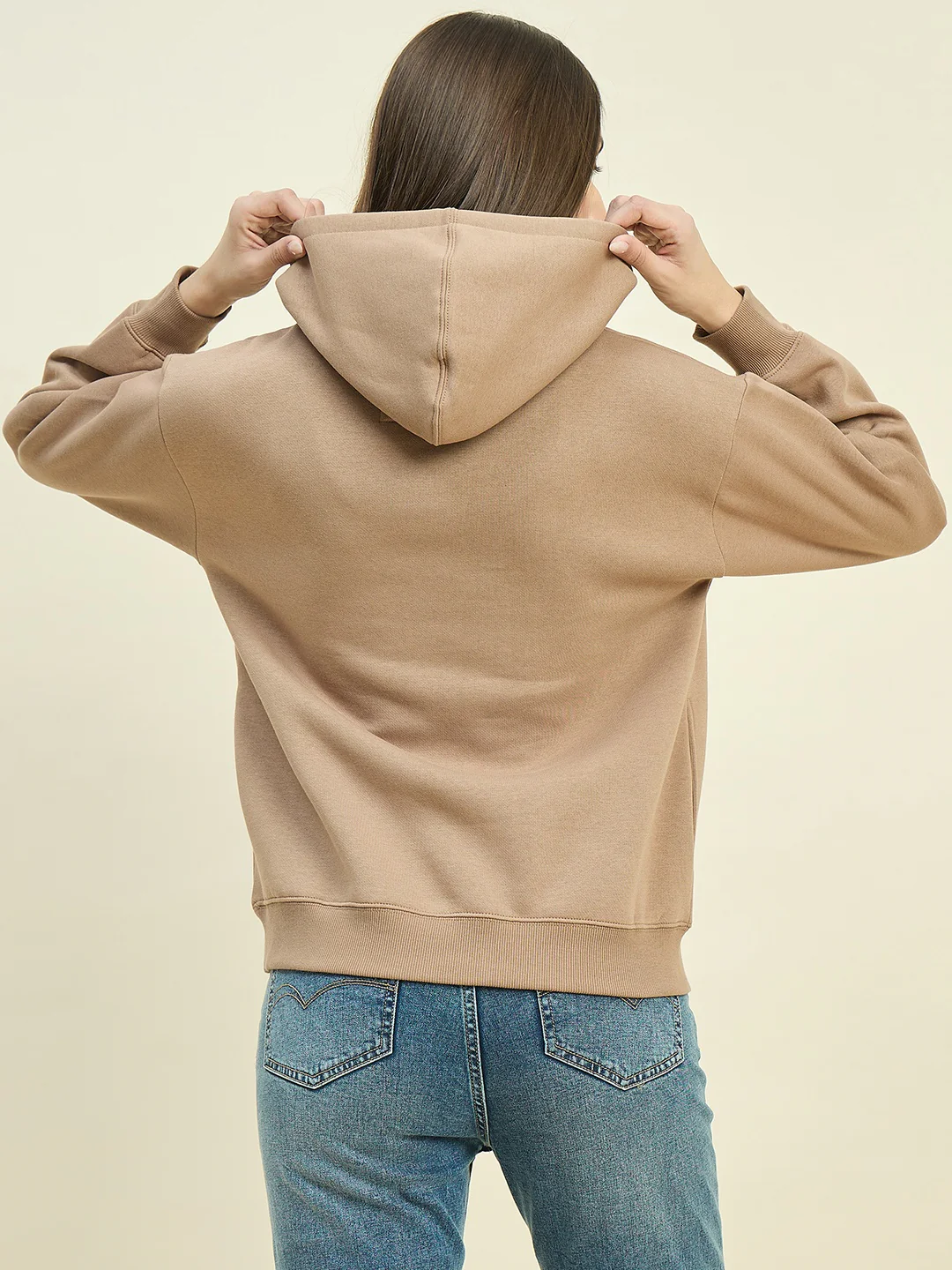 Madame Beige Cotton Blend Sweatshirt - Image 6