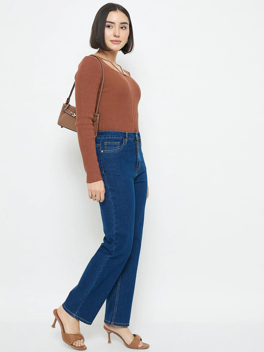 Madame Blue Straight Fit Jeans - Image 2