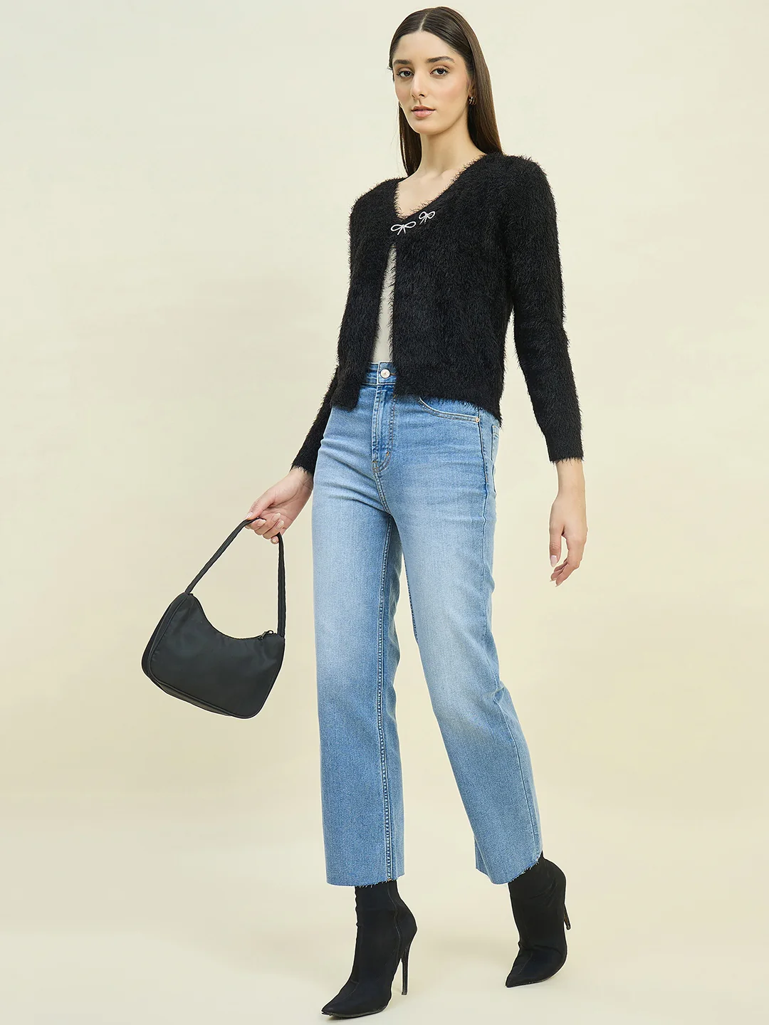 Madame Light Blue Straight Fit Jeans - Image 2