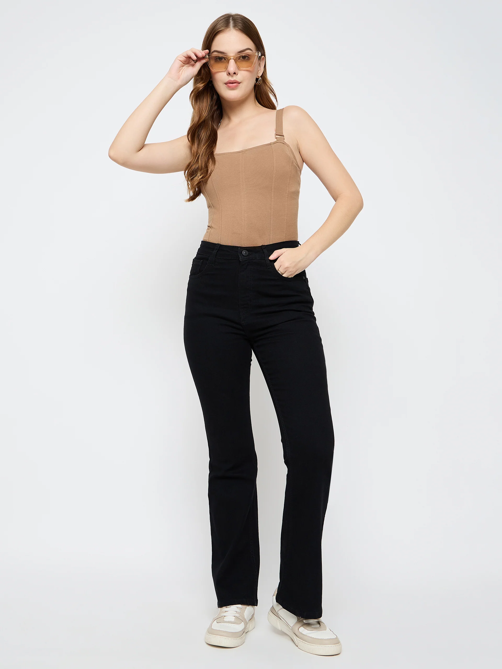 Madame Cotton Blend Black Jeans - Image 2