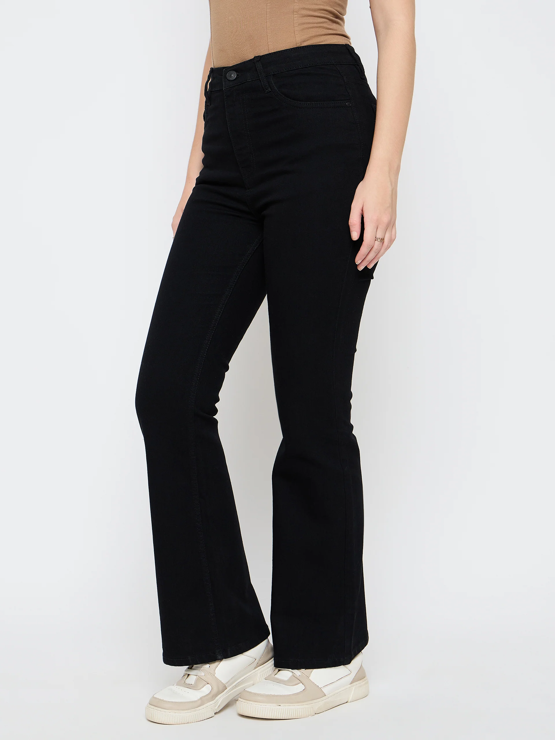 Madame Cotton Blend Black Jeans - Image 4