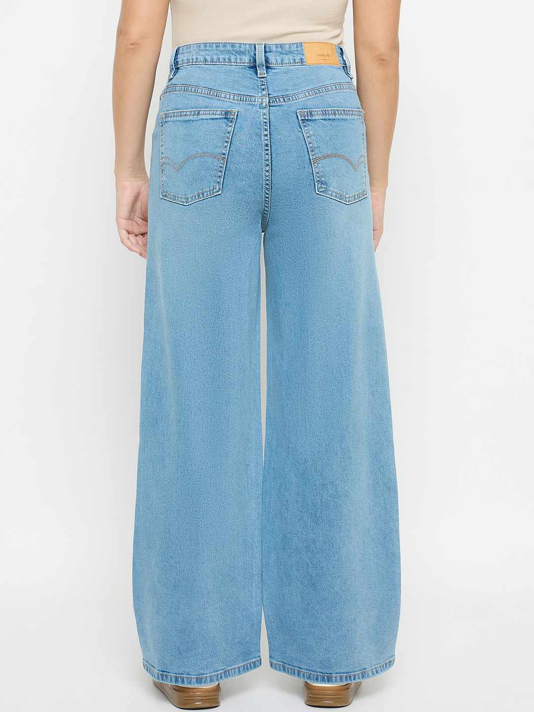 Madame Light Blue Straight Fit Jeans - Image 6