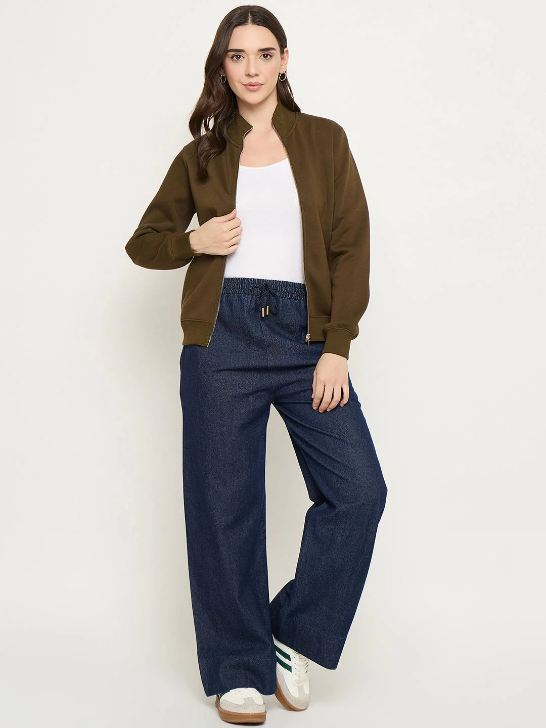 Madame Dark Blue Baggy Jeans - Image 3