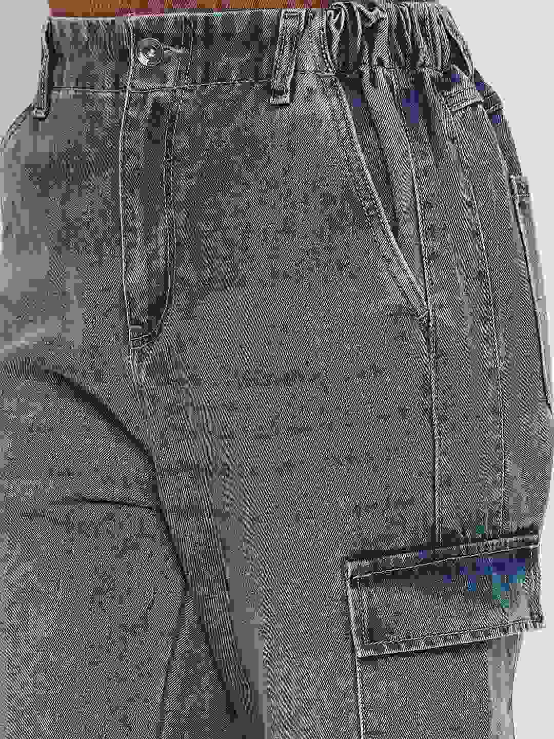 Madame Mid Blue Cargo Jeans - Image 7