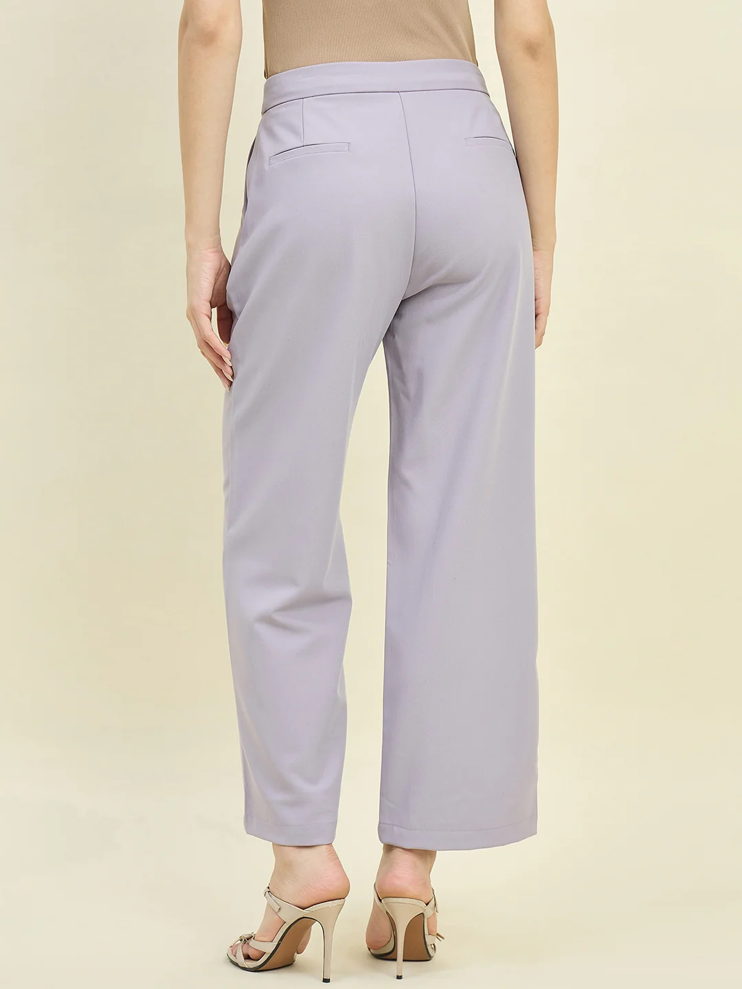 Madame Lilac Relaxed Fit Trousers - Image 6