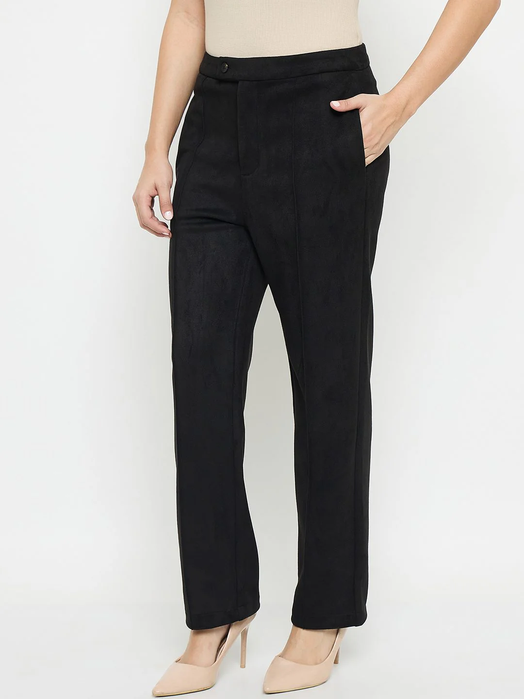 Madame Black Tapered Trousers - Image 5