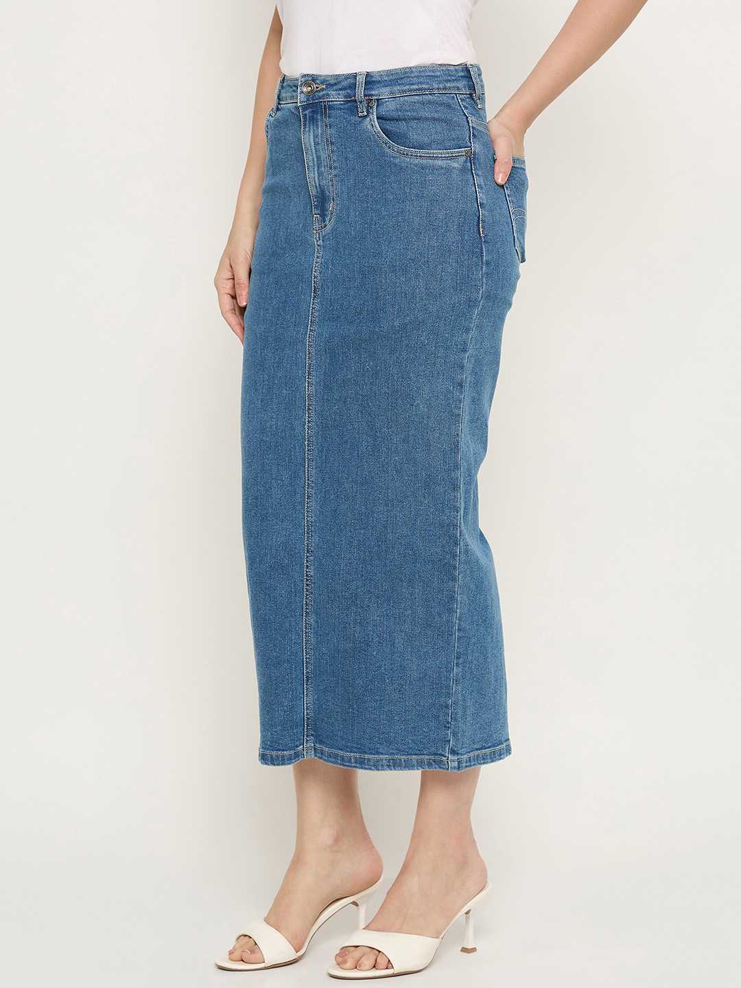 Madame Light Blue Denim Skirt - Image 5