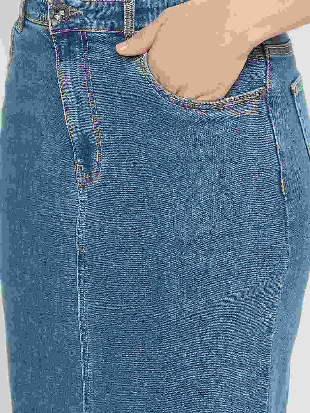 Madame Light Blue Denim Skirt - Image 7