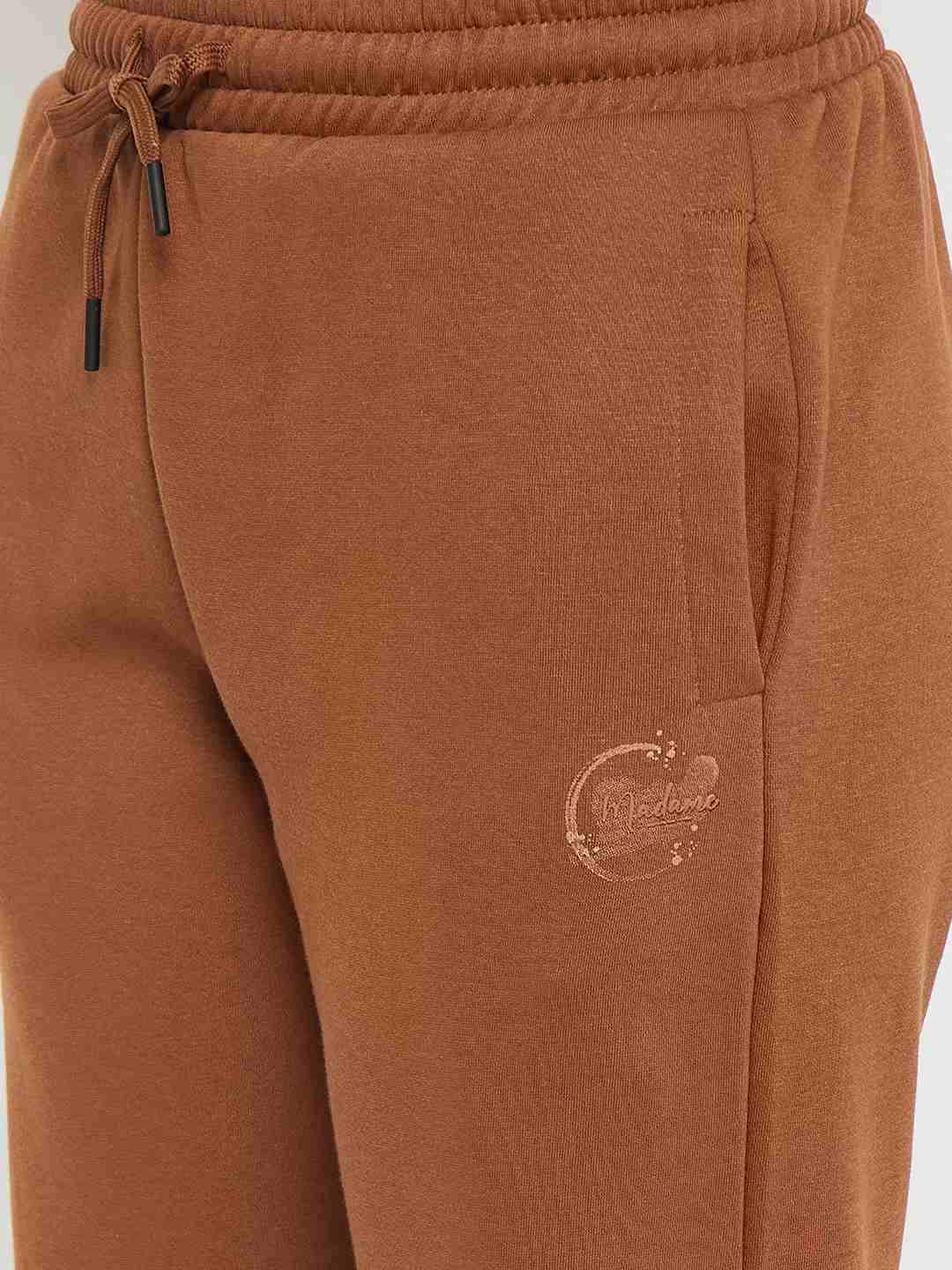 Madame Brown Cotton Blend Track Bottoms - Image 7