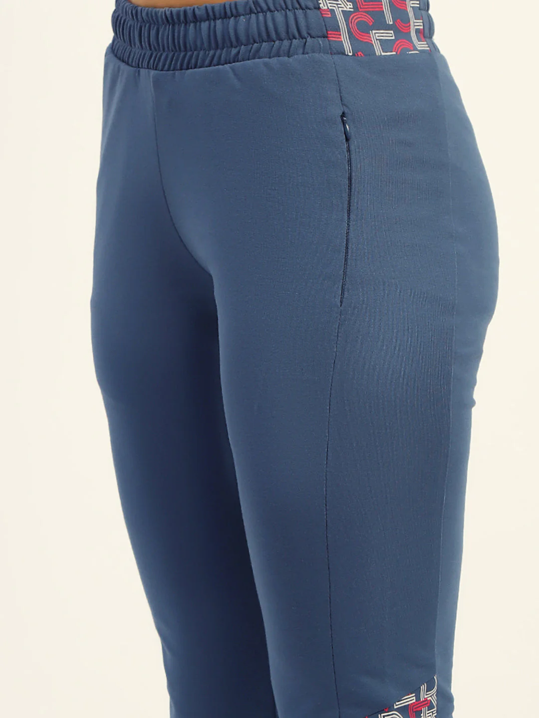 mSECRET Printed Blue Cotton Blend Capri - Image 6