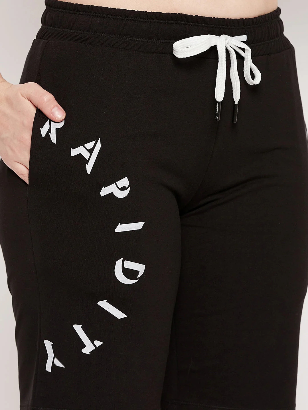 mSECRET Black Typography Cotton Shorts - Image 6