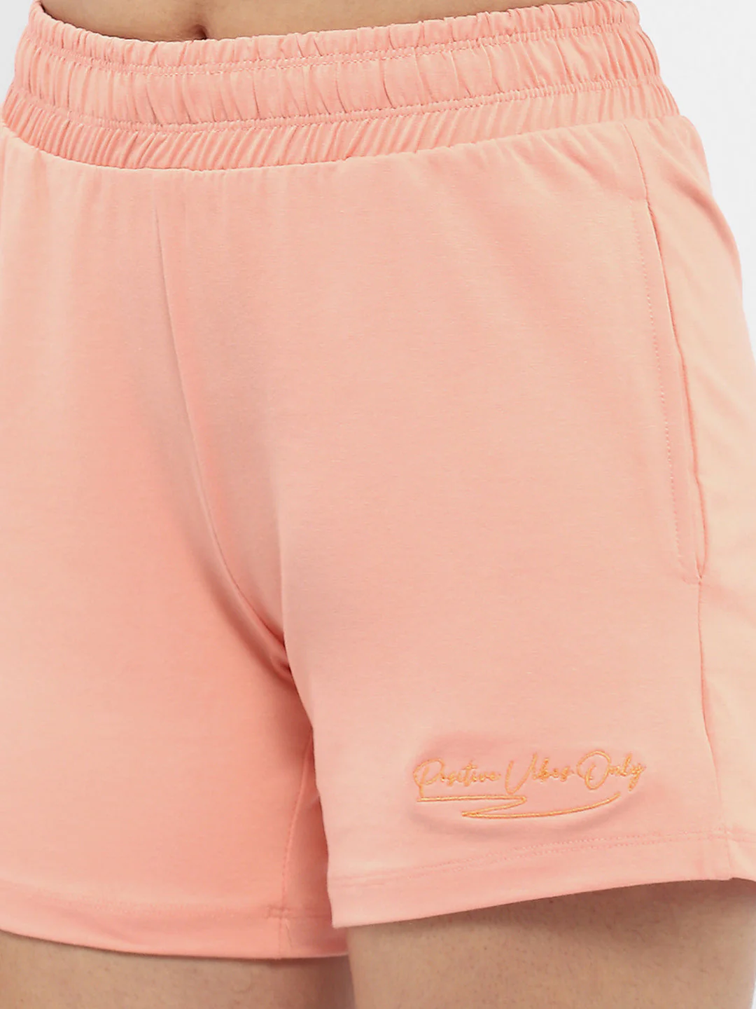 mSECRET Typography Peach Running Shorts - Image 6