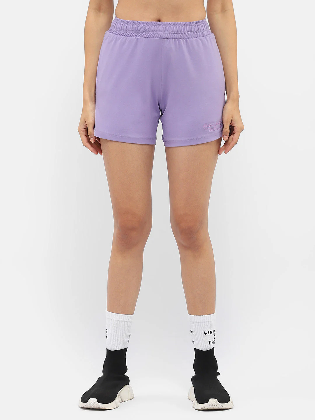 mSECRET Typography Lavender Running Shorts - Image 2