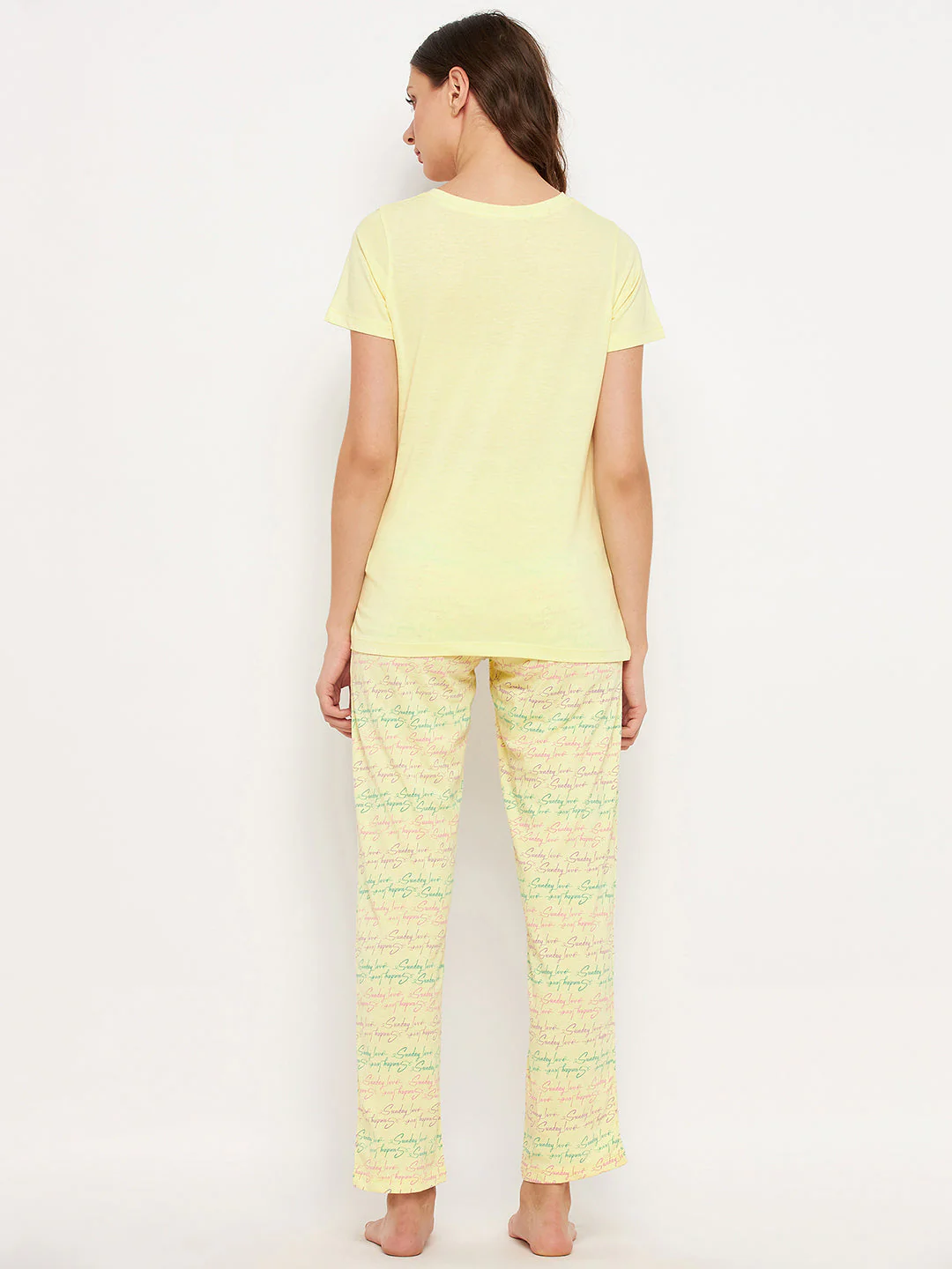 mSECRET Yellow Printed Cotton Nightsuit - Image 5