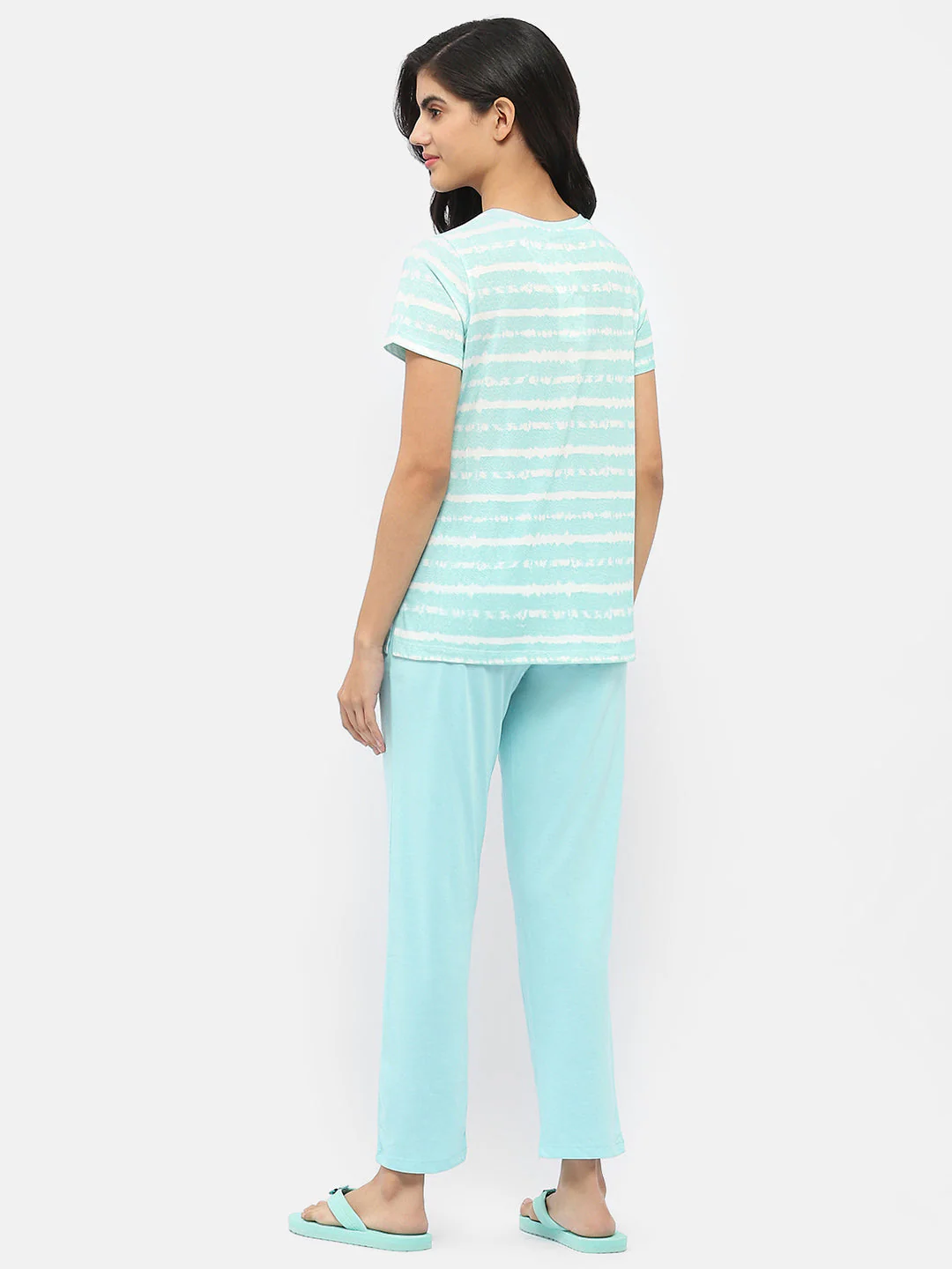 mSECRET Typography Aqua Blue Nightsuit - Image 5