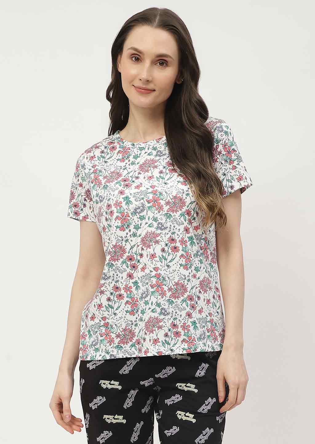 mSECRET White & Blue Combo T-shirt - Image 2