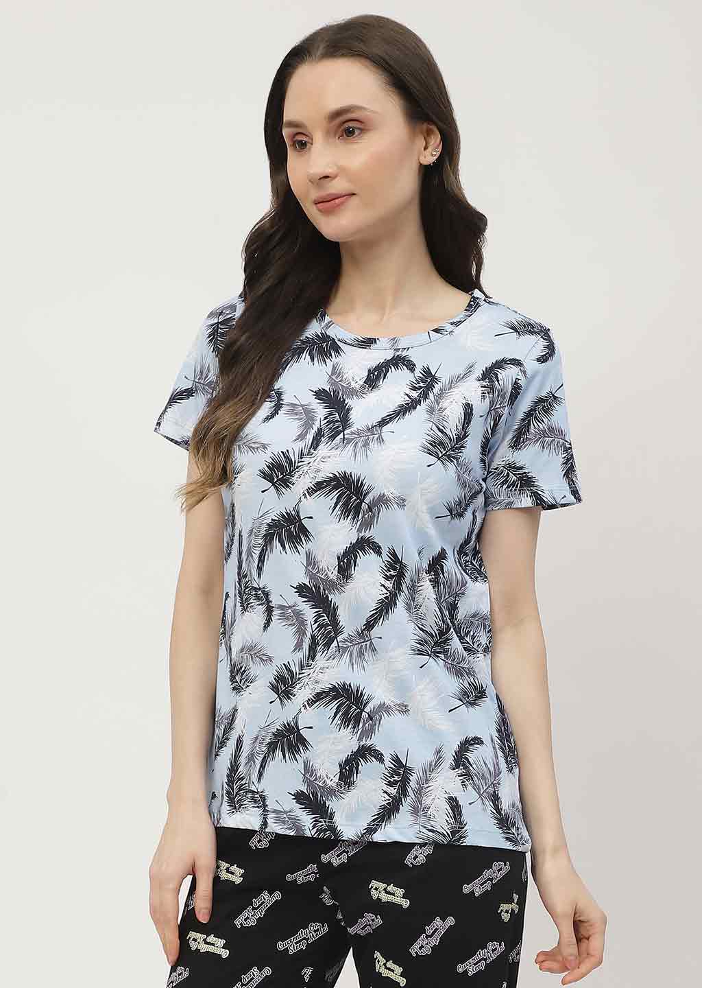 mSECRET White & Blue Combo T-shirt - Image 3