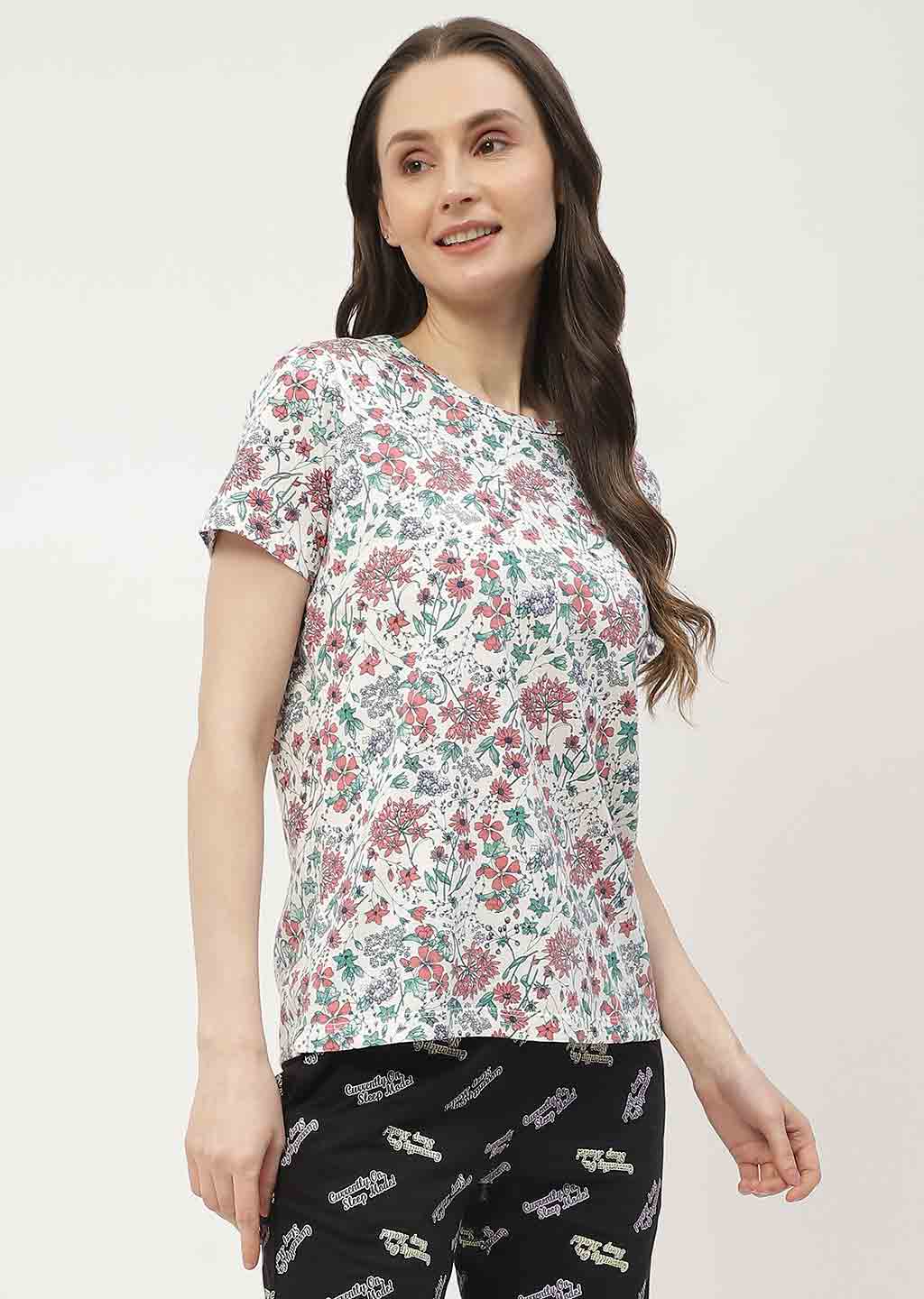 mSECRET White & Blue Combo T-shirt - Image 4